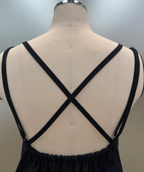 nissen（ニッセン）の「ダブルストラップキャミソールワンピース（ワンピース・レディース・ブラック/カーキ・S/M/L/LL）」の11枚目の写真