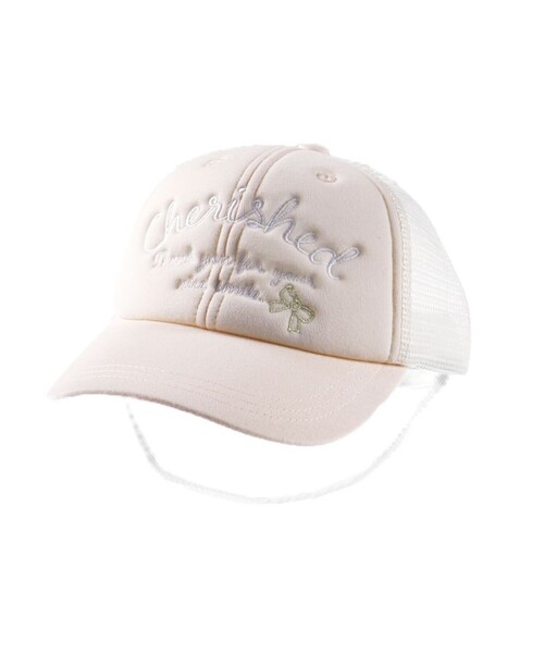 BRANSHES(ブランシェス)の「ロゴ/リボン刺繍メッシュキャップ(キャップ・キッズ・ブルー/ピンク・L/M/S)」の8枚目の写真