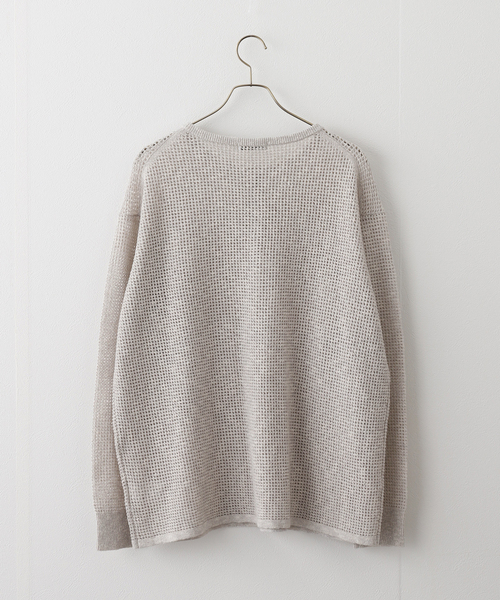 JOURNAL STANDARD(ジャーナルスタンダード)の「ヘンリーメッシュニット(ニット/セーター・レディース・ライトグレー/イエロー/アイボリー・FREE)」の12枚目の写真