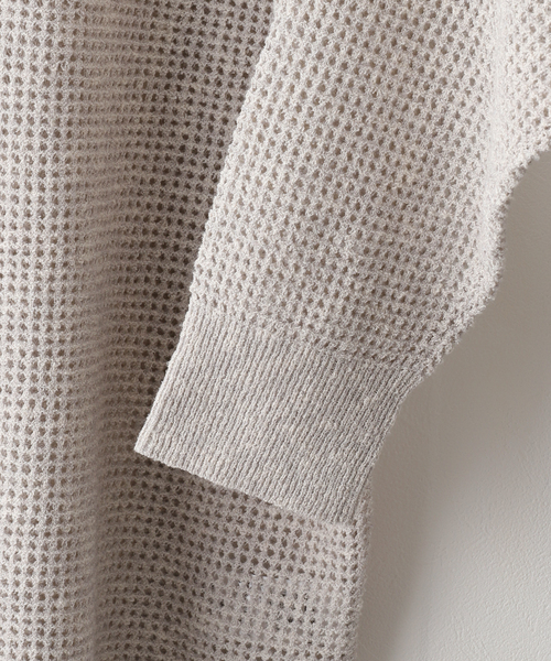 JOURNAL STANDARD(ジャーナルスタンダード)の「ヘンリーメッシュニット(ニット/セーター・レディース・ライトグレー/イエロー/アイボリー・FREE)」の14枚目の写真