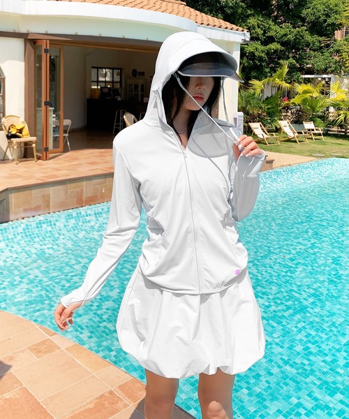 【接触冷感】・【UVカット】バウンスカフスプルオーバー 楽天市場】UV パーカー 冷感 -7℃ レディース 3タイプ ポンチョ