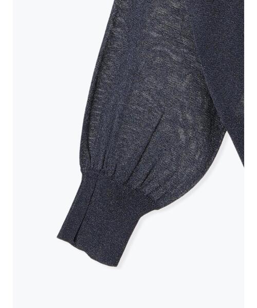 Te chichi（テチチ）の「前後2WAYラメシアークルーカーディガン（カーディガン/ボレロ・レディース・ネイビー/オフホワイト/グレー・F）」の10枚目の写真