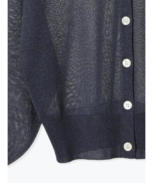 Te chichi（テチチ）の「前後2WAYラメシアークルーカーディガン（カーディガン/ボレロ・レディース・ネイビー/オフホワイト/グレー・F）」の11枚目の写真