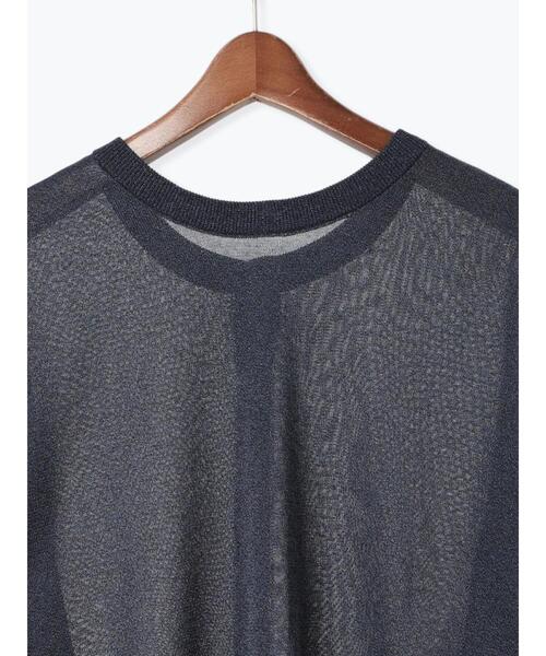 Te chichi（テチチ）の「前後2WAYラメシアークルーカーディガン（カーディガン/ボレロ・レディース・ネイビー/オフホワイト/グレー・F）」の12枚目の写真