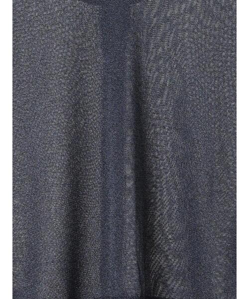 Te chichi（テチチ）の「前後2WAYラメシアークルーカーディガン（カーディガン/ボレロ・レディース・ネイビー/オフホワイト/グレー・F）」の13枚目の写真