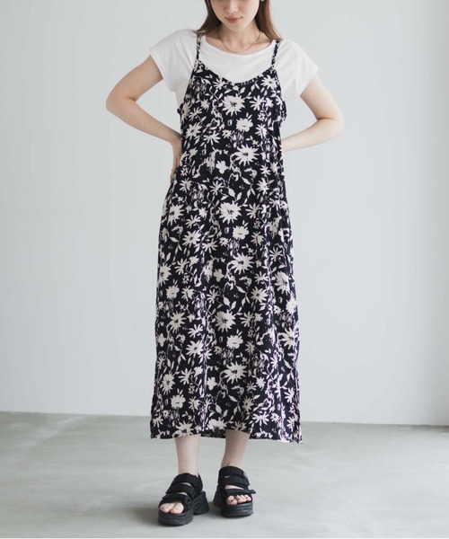 Howdy Marie(ハウディ―マリー)の「Howdy Marie インドファブリック キャミワンピース + Tシャツ セット アンサンブル(ワンピース・レディース・グレー系その他2/ブラック系その他/グレー系その他・M/L)」の12枚目の写真