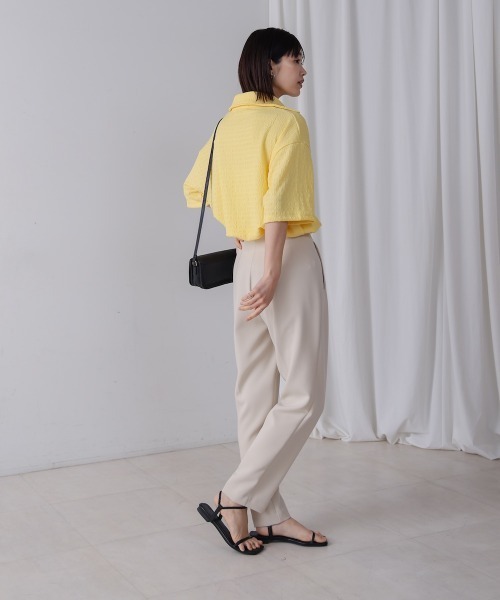 Bou Jeloud(ブージュルード)の「スキッパーカットソー(Tシャツ/カットソー・レディース・ベージュ/イエロー/ピンク・FREE)」の21枚目の写真