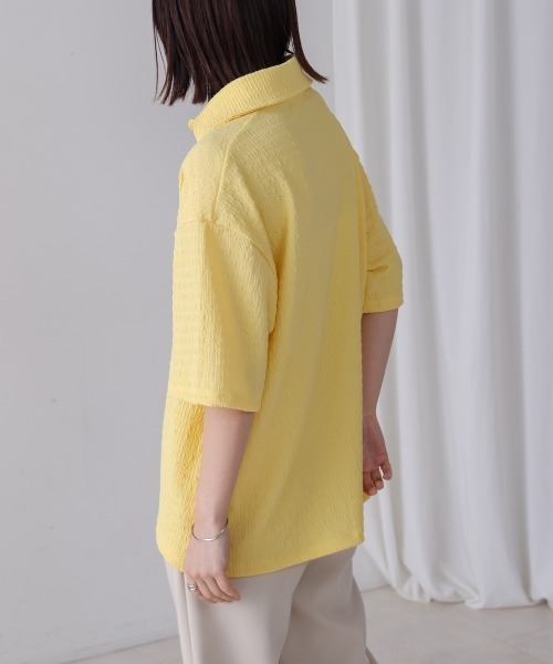 Bou Jeloud(ブージュルード)の「スキッパーカットソー(Tシャツ/カットソー・レディース・ベージュ/イエロー/ピンク・FREE)」の22枚目の写真