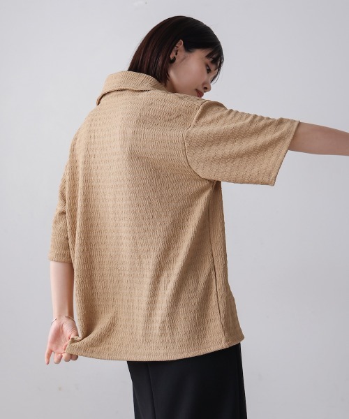 Bou Jeloud(ブージュルード)の「スキッパーカットソー(Tシャツ/カットソー・レディース・ベージュ/イエロー/ピンク・FREE)」の10枚目の写真