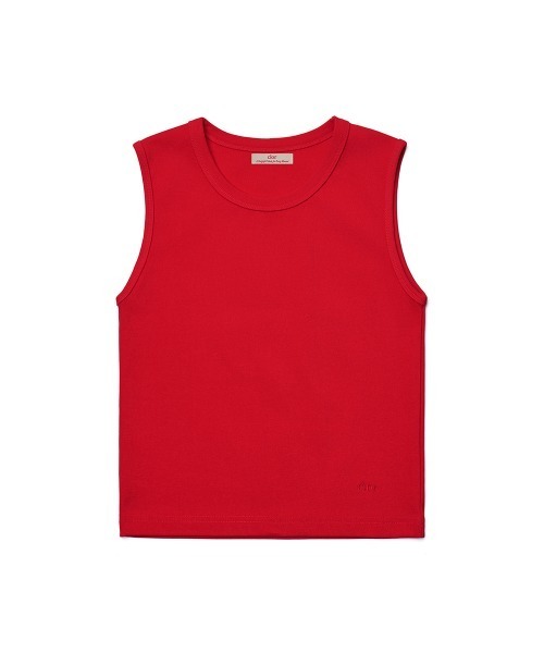 clor(クロル)の「COTTON ESSENTIAL TOP(タンクトップ・レディース・オリーブ/レッド/グレー/アイボリー/スカイブルー/ブラック・M/S)」の6枚目の写真