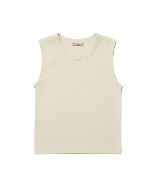 clor(クロル)の「COTTON ESSENTIAL TOP(タンクトップ・レディース・オリーブ/レッド/グレー/アイボリー/スカイブルー/ブラック・M/S)」の1枚目の写真