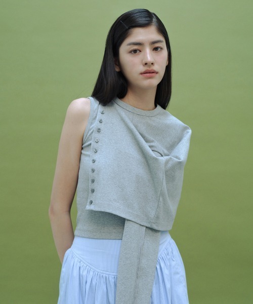 clor(クロル)の「COTTON ESSENTIAL TOP(タンクトップ・レディース・オリーブ/レッド/グレー/アイボリー/スカイブルー/ブラック・M/S)」の19枚目の写真