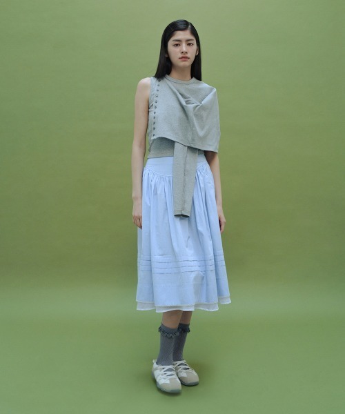 clor(クロル)の「COTTON ESSENTIAL TOP(タンクトップ・レディース・オリーブ/レッド/グレー/アイボリー/スカイブルー/ブラック・M/S)」の20枚目の写真