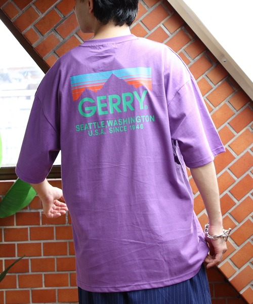 GERRY(ジェリー)の「GERRY カラーボックスロゴTシャツ(Tシャツ/カットソー・メンズ・オートミール/パープル/ホワイト/カーキ/ブラック・MEDIUM/X-LARGE/LARGE)」の5枚目の写真