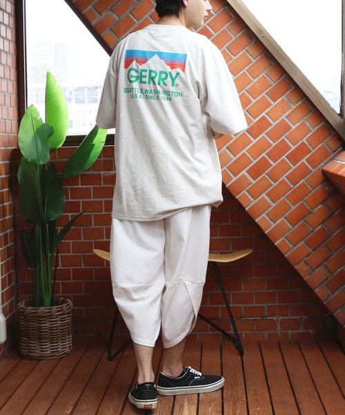 GERRY(ジェリー)の「GERRY カラーボックスロゴTシャツ(Tシャツ/カットソー・メンズ・オートミール/パープル/ホワイト/カーキ/ブラック・MEDIUM/X-LARGE/LARGE)」の12枚目の写真