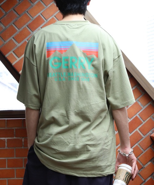 GERRY(ジェリー)の「GERRY カラーボックスロゴTシャツ(Tシャツ/カットソー・メンズ・オートミール/パープル/ホワイト/カーキ/ブラック・MEDIUM/X-LARGE/LARGE)」の15枚目の写真