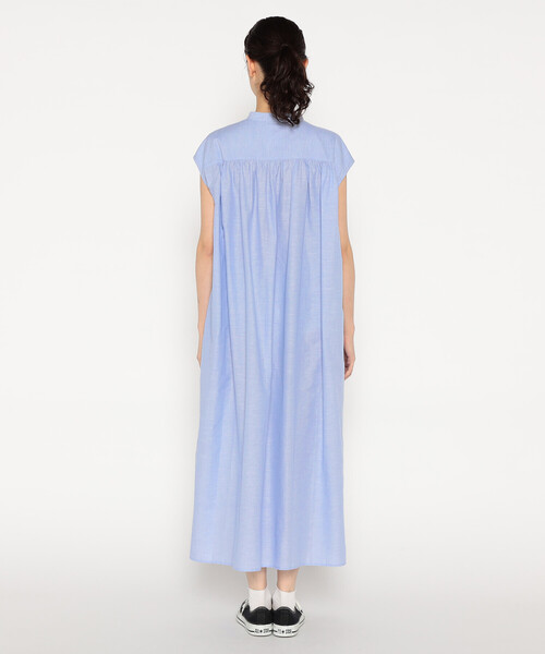 DANTON ワンピース DANTON | コットン 半袖シャツワンピース SOLID WOMEN（シャツ