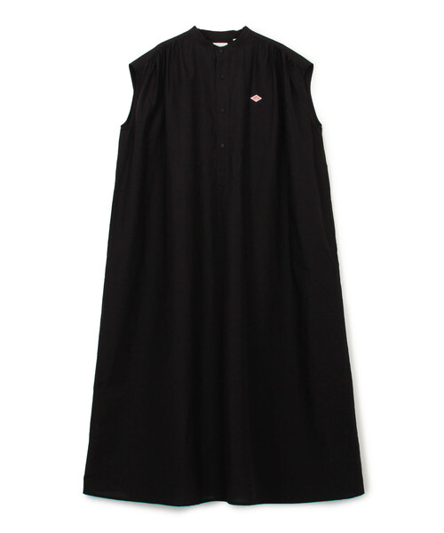 DANTON（ダントン）の「WOMEN'S COTTON LINEN SLUB SLEEVELESS DRESS（ワンピース・レディース・レッド/ブラック/サックスブルー/グレイッシュベージュ・36）」の21枚目の写真
