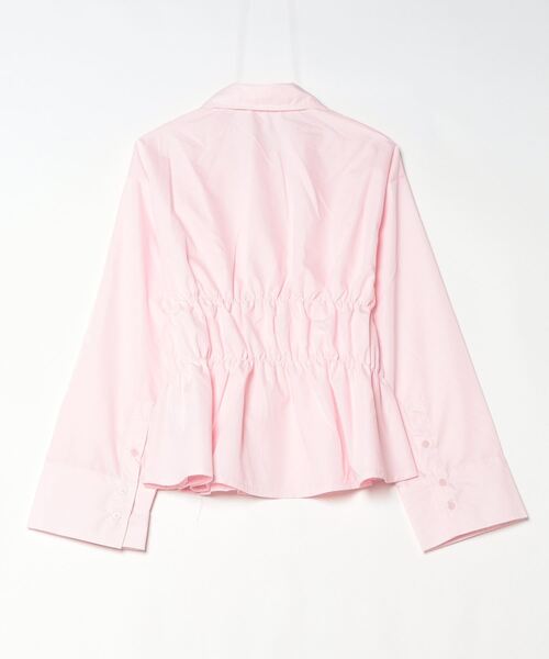 Per sist ence(パーシエンス)の「ブロードシャーリングシャツ(シャツ/ブラウス・レディース・オフホワイト/チャコールグレー/ブルー/ピンク・ONE SIZE)」の5枚目の写真