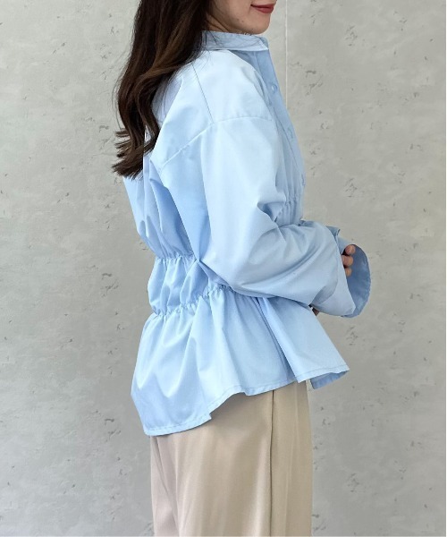 Per sist ence(パーシエンス)の「ブロードシャーリングシャツ(シャツ/ブラウス・レディース・オフホワイト/チャコールグレー/ブルー/ピンク・ONE SIZE)」の14枚目の写真