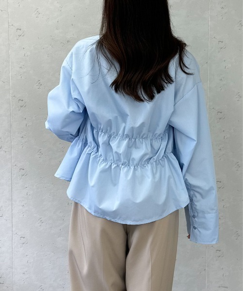 Per sist ence(パーシエンス)の「ブロードシャーリングシャツ(シャツ/ブラウス・レディース・オフホワイト/チャコールグレー/ブルー/ピンク・ONE SIZE)」の15枚目の写真