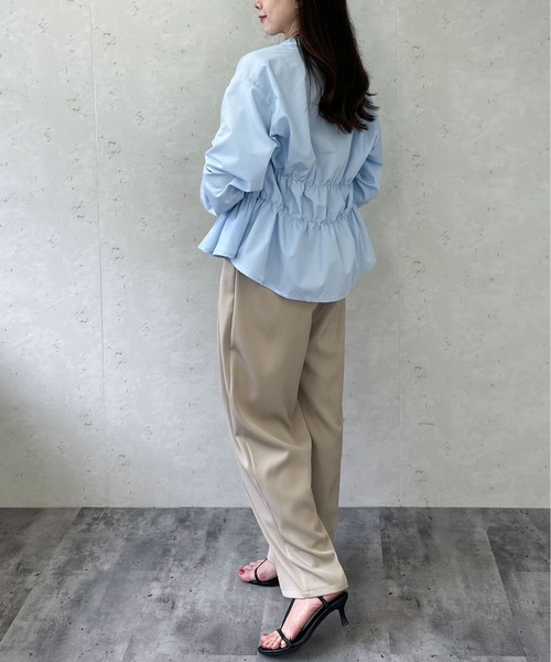 Per sist ence(パーシエンス)の「ブロードシャーリングシャツ(シャツ/ブラウス・レディース・オフホワイト/チャコールグレー/ブルー/ピンク・ONE SIZE)」の17枚目の写真