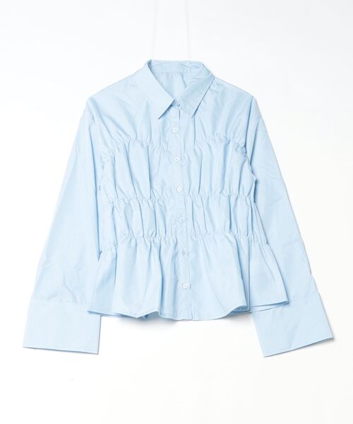 Per sist ence(パーシエンス)の「ブロードシャーリングシャツ(シャツ/ブラウス・レディース・オフホワイト/チャコールグレー/ブルー/ピンク・ONE SIZE)」の18枚目の写真