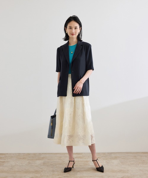 洗える・カセット服・新色追加】トリアセバックサテン ハーフスリーブ