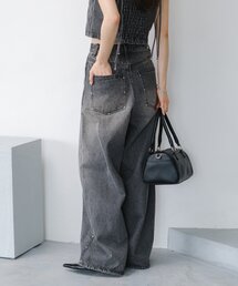 Kastane | 【セットアップ対応/低身長サイズ/2サイズ展開/ウエスト調節可】スタッズデニムパンツ(デニムパンツ)