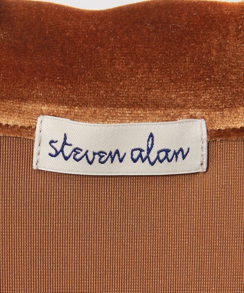 Steven Alan（スティーブンアラン）の「＜Steven Alan＞ベロア スキッパー ネック プルオーバー（Tシャツ/カットソー・レディース・ブラック/ダークブラウン・FREE）」の15枚目の写真