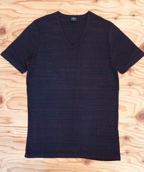 B'day（ビーデイ）の「メランジフライス Vネック 5分袖 & 半袖（Tシャツ/カットソー・メンズ・チャコールグレー/杢グレー/グレー系その他/ワイン/レッド系/ブルー系その他/ダークブルー・MEDIUM/LARGE）」の11枚目の写真