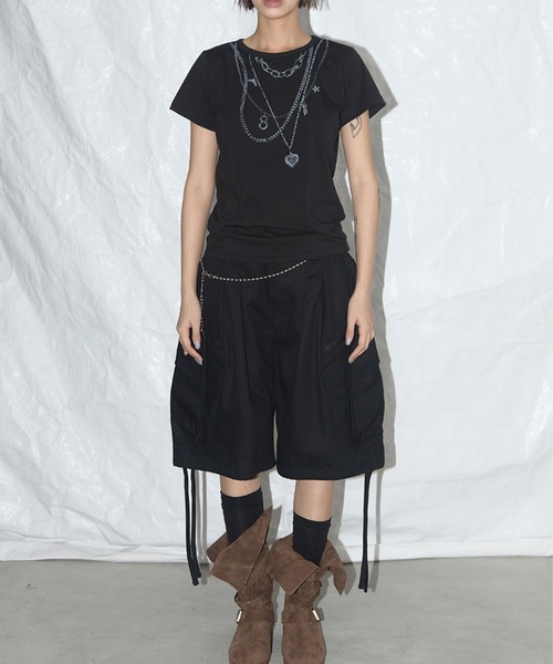 【FANCY CLUB】人気/送料関税込★CARGO LETTERING BERMUDA PANTS FANCY CLUB □ Cargo Lettering Bermuda Pants ショートパンツ