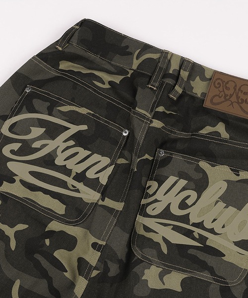 Cargo Lettering Bermuda Pants (Black) F25QD889 - FANCY CLUB