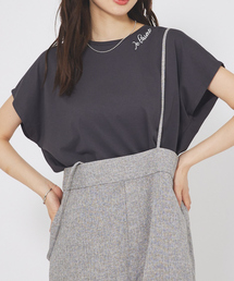 abahouse mavie | 刺繍ロゴTシャツ/半袖(Tシャツ/カットソー)