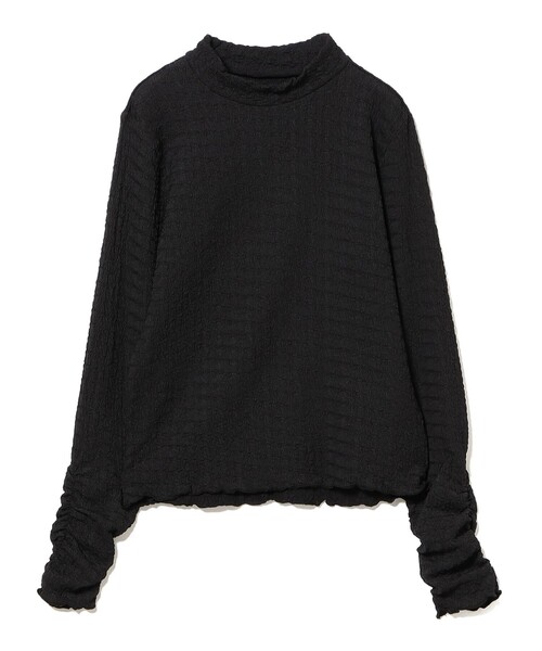 B:MING by BEAMS(ビーミングバイビームス)の「カット ジャカード ハイネック トップス(Tシャツ/カットソー・レディース・ホワイト系その他5/ブラック/ブラウン系その他・ONE SIZE)」の3枚目の写真
