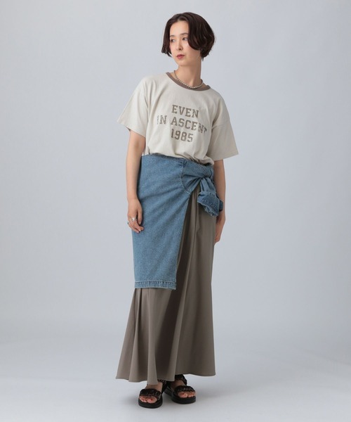 LEPSIM（レプシィム）の「ハギハギフレアスカート　493647（スカート・レディース・ブラック/カーキ/モカ・FREE）」の19枚目の写真