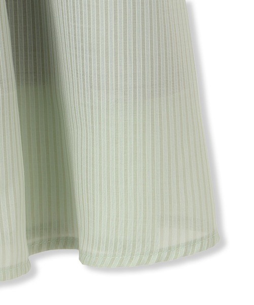 QUEENS COURT（クイーンズコート）の「シアーストライプスカート≪セットアップ対応/手洗い可能≫（スカート・レディース・グリーン/ブルー系その他/ホワイト・M）」の18枚目の写真