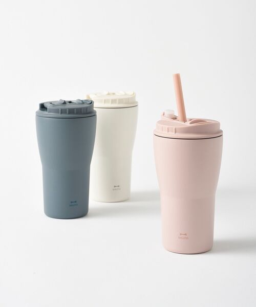 BRUNO（ブルーノ）の「2WAYストロータンブラー M（グラス/マグカップ/タンブラー・レディース・ホワイト/グレー系その他/ピンク・ﾌﾘ-）」の5枚目の写真