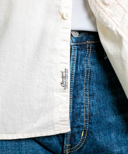 OMNIGOD（オムニゴッド）の「[OMNIGOD mens / オムニゴッド] 生成りシャンブレー ワークシャツⅢ（シャツ/ブラウス・メンズ・アイボリー・2/3/4）」の13枚目の写真