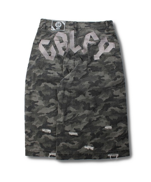 GALFY(ガルフィー)の「GALFY-カモフラかも?ボロボロデカパンショーツ(その他パンツ・メンズ・カーキ/ブラック・XL/L)」の3枚目の写真