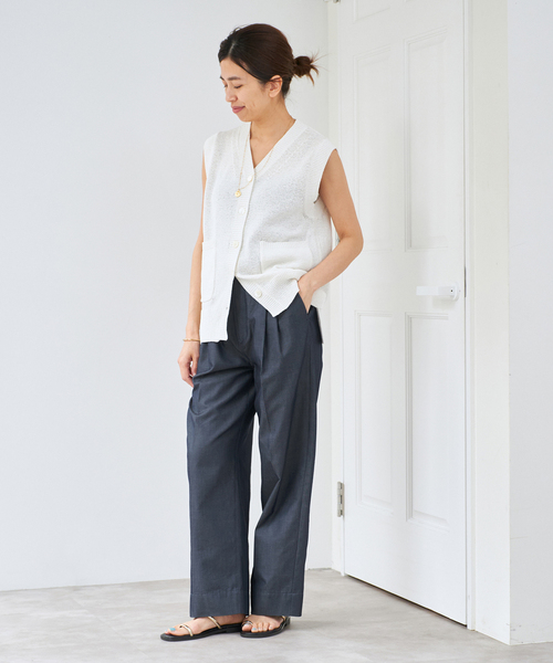 IENA(イエナ)の「《WEB限定/追加》デニムスラックス(デニムパンツ・レディース・ブルー・34/36/38/40)」の15枚目の写真