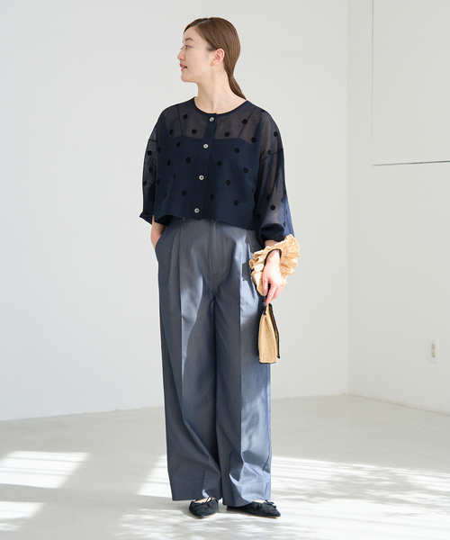 IENA(イエナ)の「《WEB限定/追加》デニムスラックス(デニムパンツ・レディース・ブルー・34/36/38/40)」の16枚目の写真