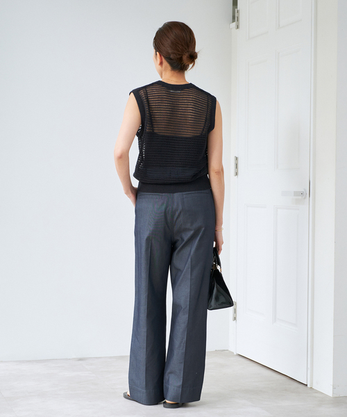 IENA(イエナ)の「《WEB限定/追加》デニムスラックス(デニムパンツ・レディース・ブルー・34/36/38/40)」の7枚目の写真