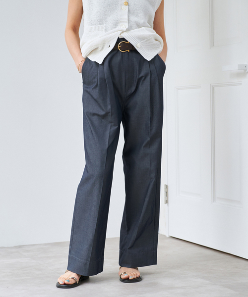 IENA(イエナ)の「《WEB限定/追加》デニムスラックス(デニムパンツ・レディース・ブルー・34/36/38/40)」の8枚目の写真