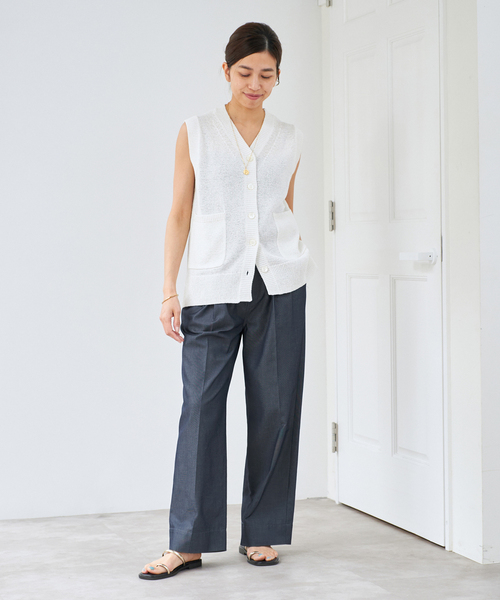 IENA(イエナ)の「《WEB限定/追加》デニムスラックス(デニムパンツ・レディース・ブルー・34/36/38/40)」の13枚目の写真