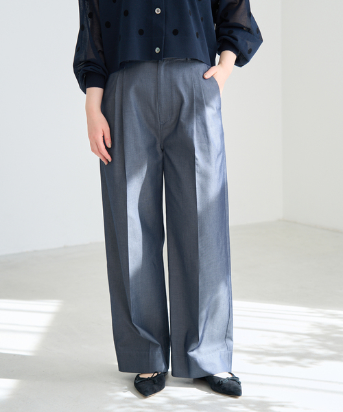 IENA(イエナ)の「《WEB限定/追加》デニムスラックス(デニムパンツ・レディース・ブルー・34/36/38/40)」の21枚目の写真