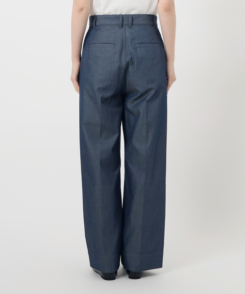 【IENA】イエナ　24AW デニムベイカーパンツ　美品　ブルー　34 IENA】イエナ 24AW デニムベイカーパンツ 美品 ブルー 34