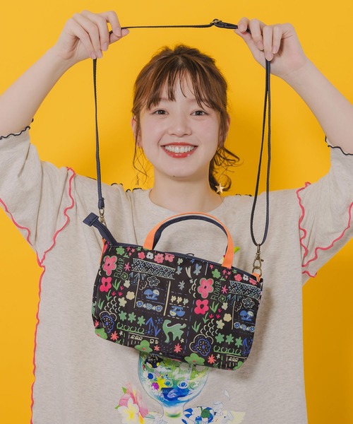 652440：POP総柄両面プリント ミニショルダーバッグ（ショルダー