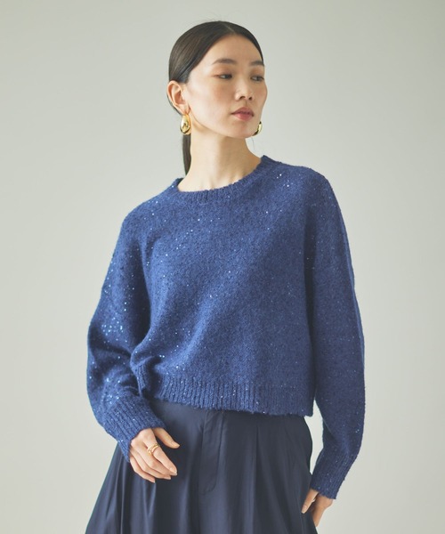 Curensology(カレンソロジー)/スパングルニットプルオーバー（ニット