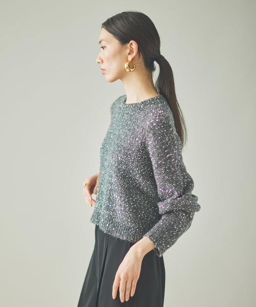 Curensology(カレンソロジー)/スパングルニットプルオーバー（ニット